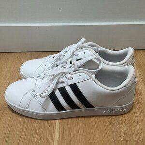 Adidas Neo Comfort Footbed White Sneakers Size 8.5